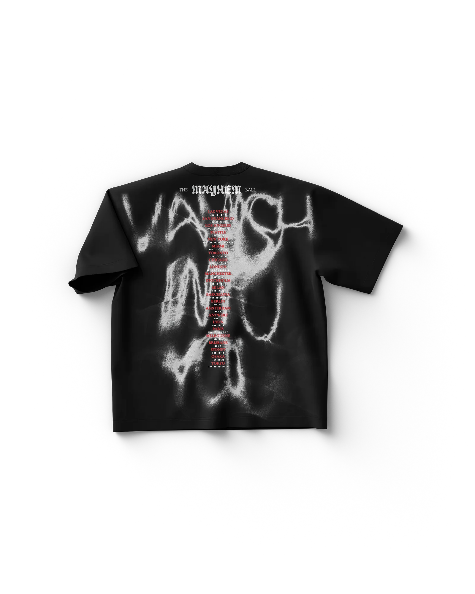 Lady Gaga Merch Ufficiale Tour 2025 T-shirt Vanish | Universal