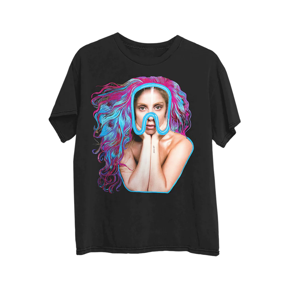 Lady Gaga - Artpop Marker Collage Mask T-Shirt