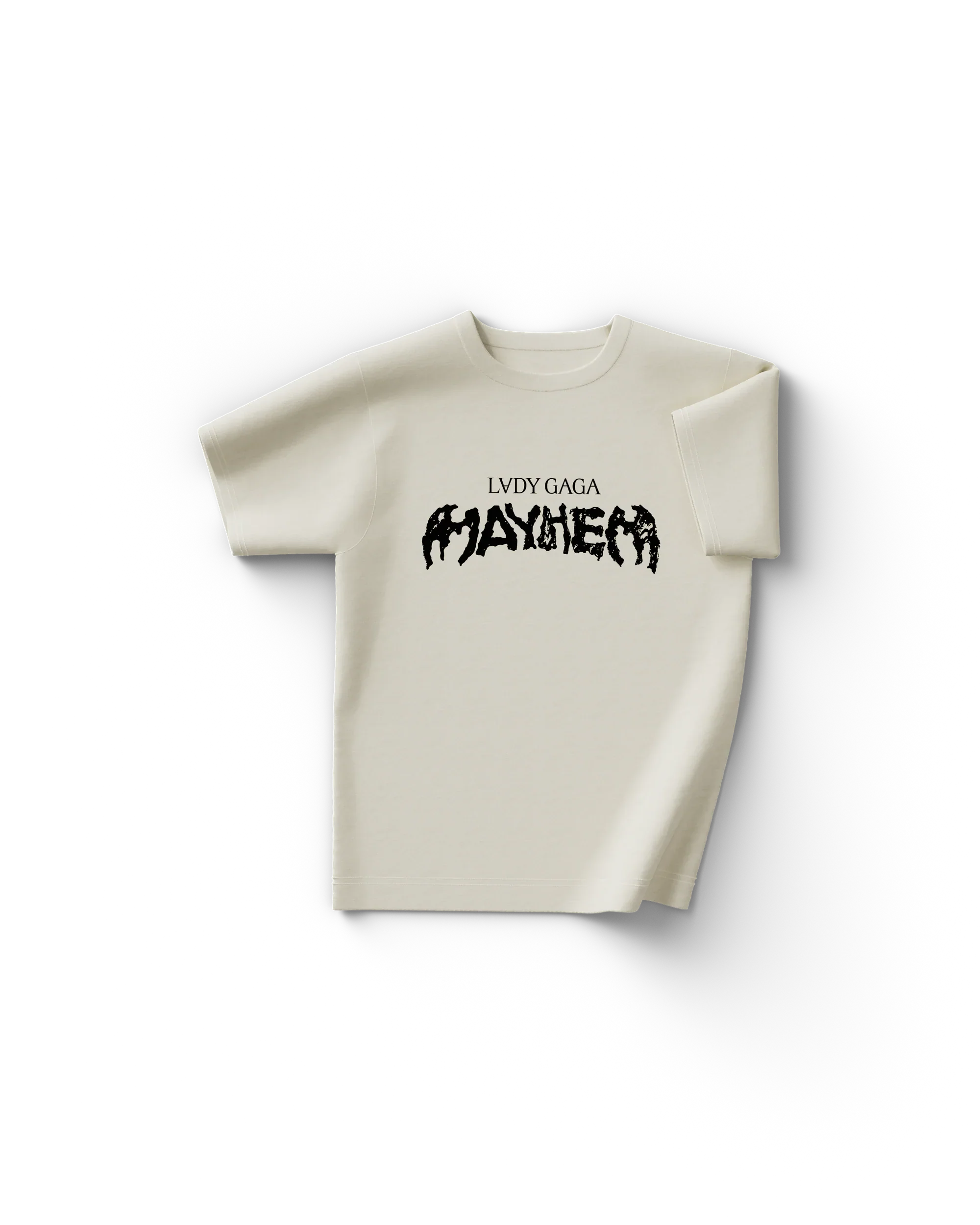 Cream Photo T-Shirt - Lady Gaga Cream Photo T-Shirt - Lady Gaga