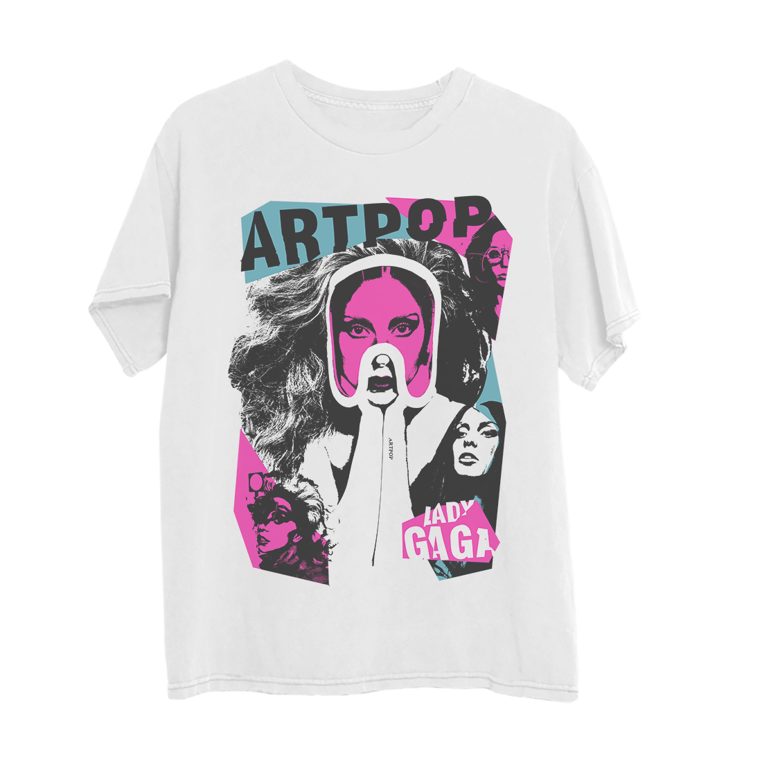 Lady Gaga - Artpop Collage White T-Shirt