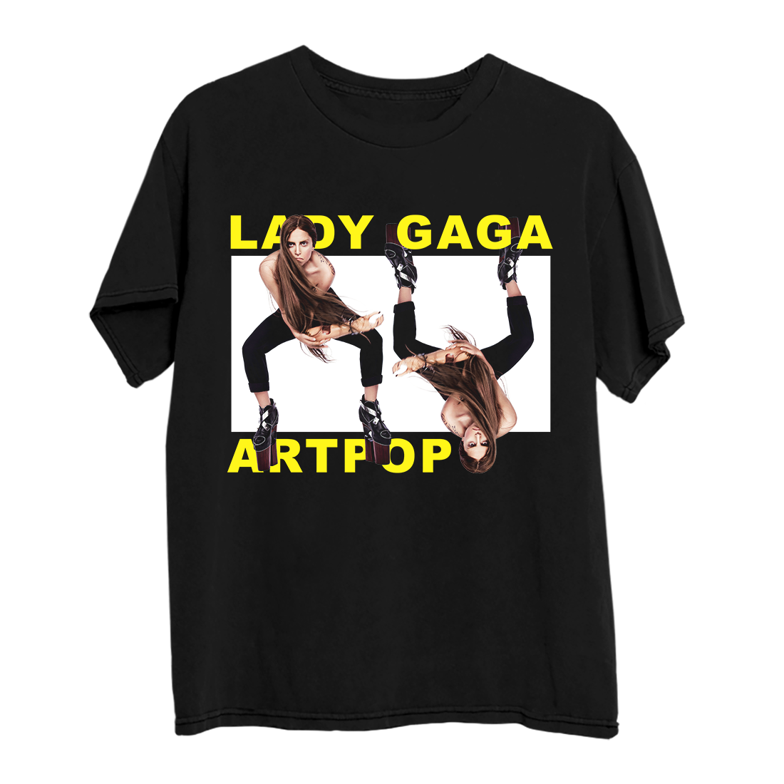 Lady Gaga - Artpop Legs Black T-Shirt