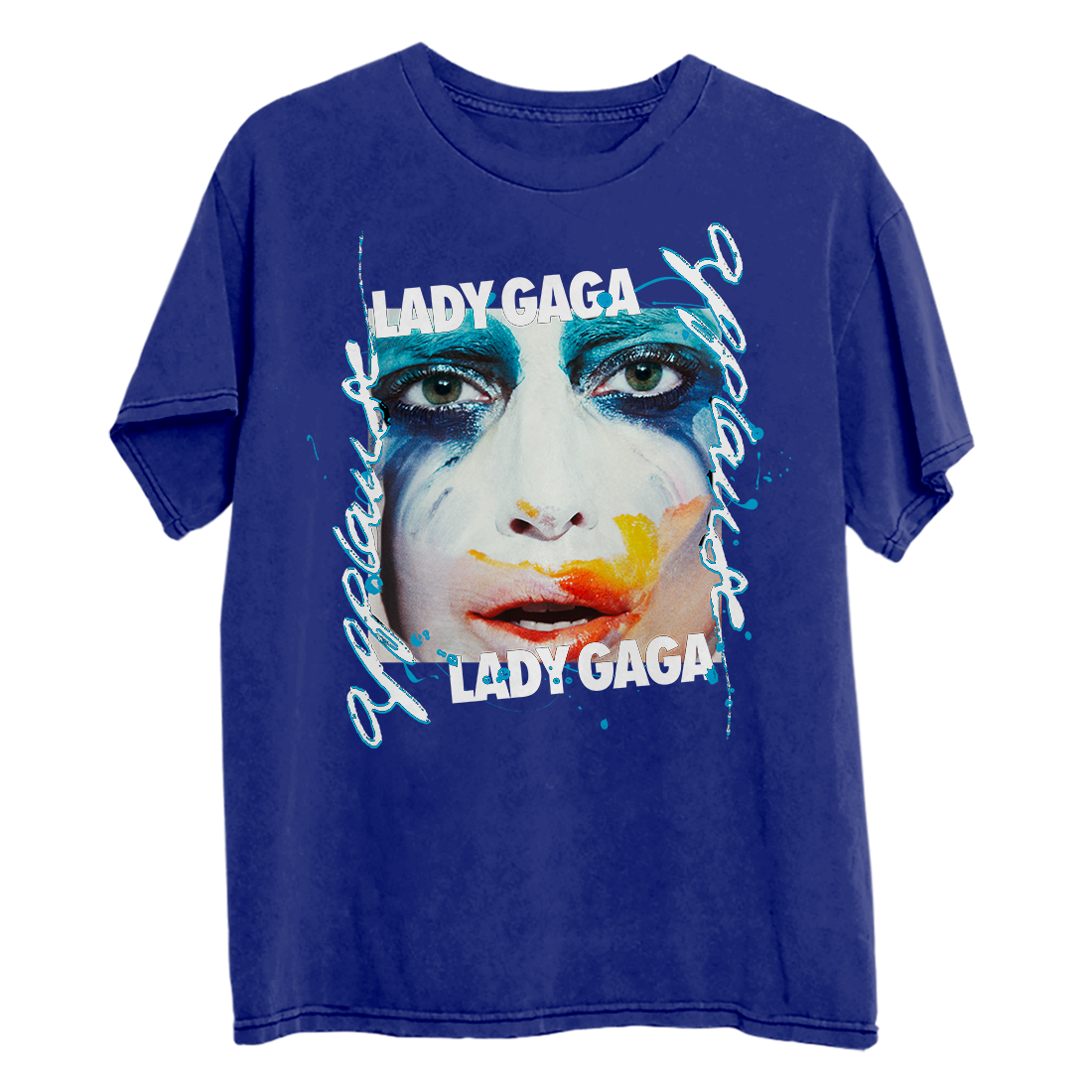 Lady Gaga - Artpop Applause Blue Puff Print T-Shirt